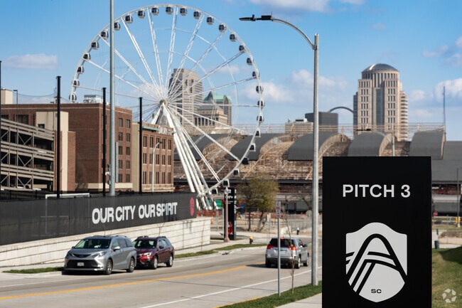 St. Louis City SC soccer park in downtown St. Louis is about 4 miles from Penrose.