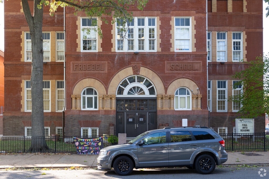 Froebel Elementary School entrance.