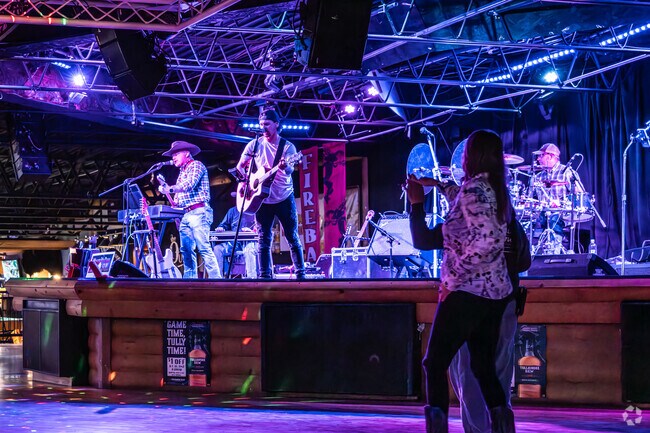 Just a little drive outside South Greeley, you can find live music at the Outlaw Saloon.