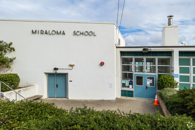 Miraloma Elementary School is perched on a hillside.