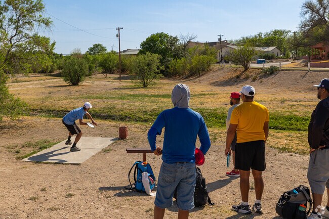 Locals of Fort Stockton can enjoy a round of disk golf at James Rooney Memorial Park.