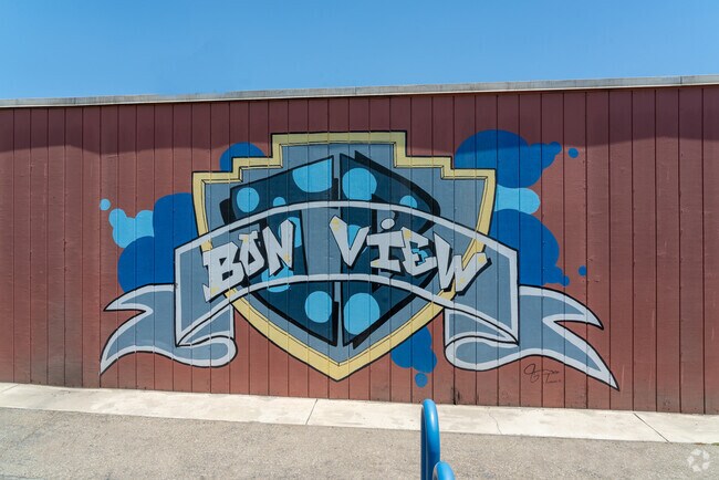 Several student murals can be found throughout Bon View Elementary.