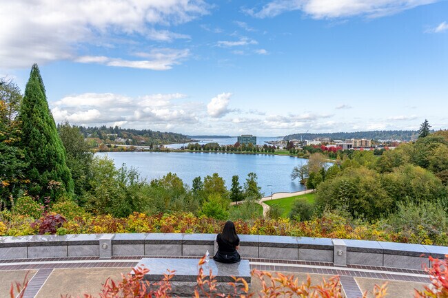 South Capitol locals gaze into the beauty of Olympia from the Washington State Capitol Campus.