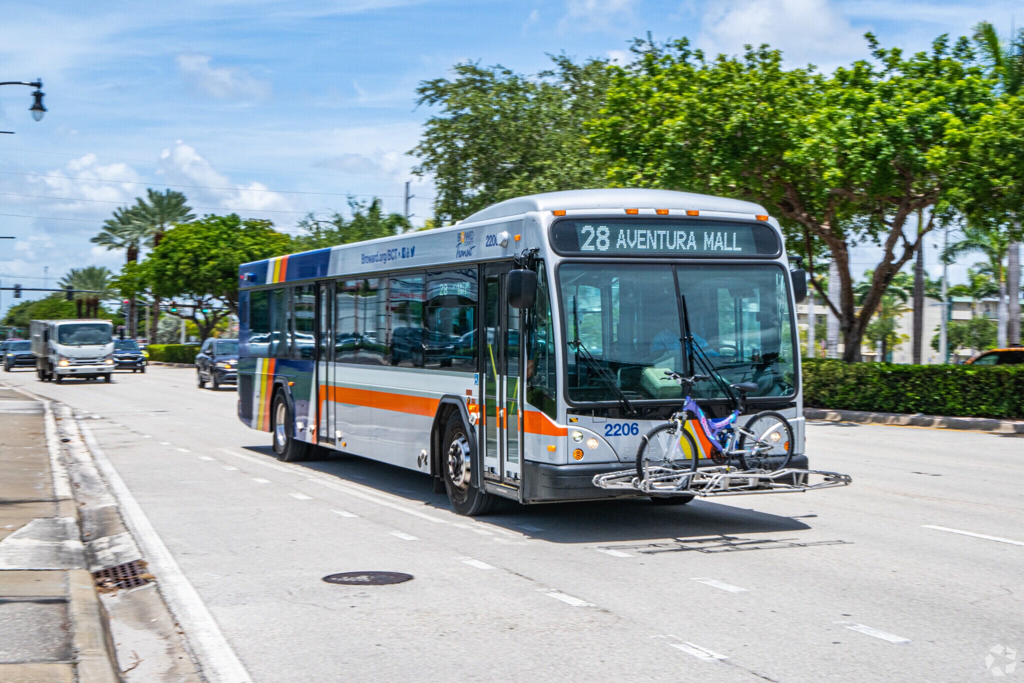 Convenient bus services make getting around Hollywood Beach easy.
