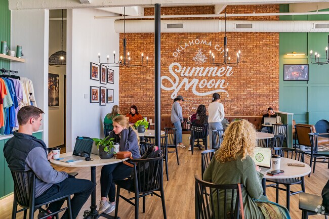 Community 2000 residents enjoy having their coffee in Summer Moon Coffee.