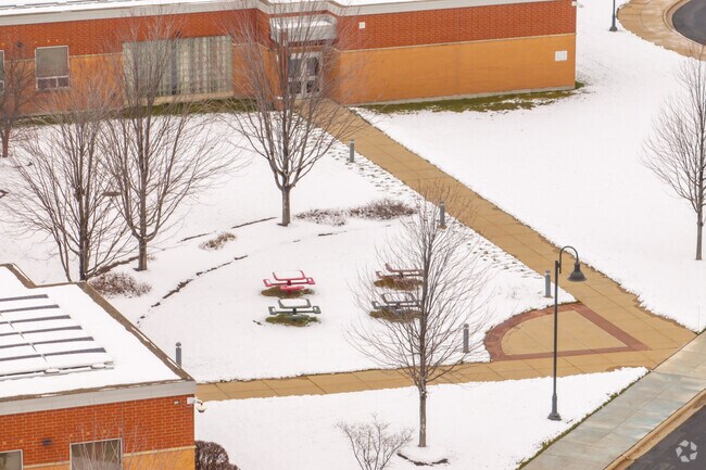 Hofer Elementary School includes a picnic area on its grounds.