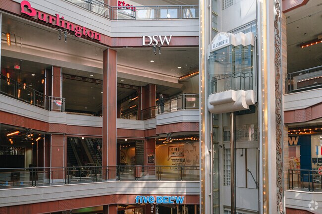 The Ellsworth Place in Downtown Silver Spring has a large variety of shops like 5 Below and DSW.
