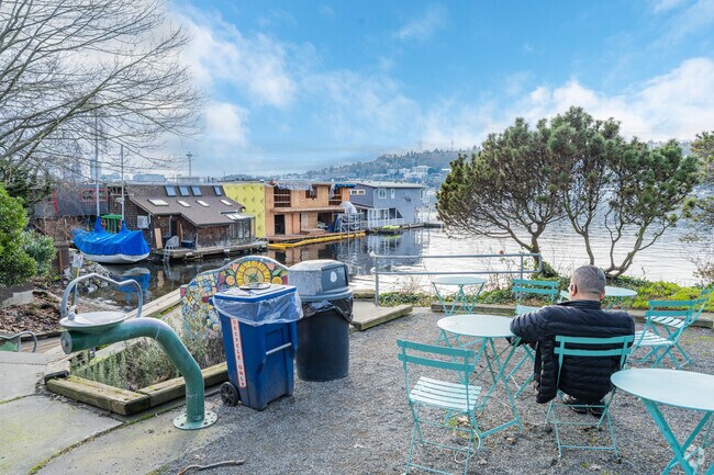 Read a book by the South Lake Union waterfront in Eastlake.