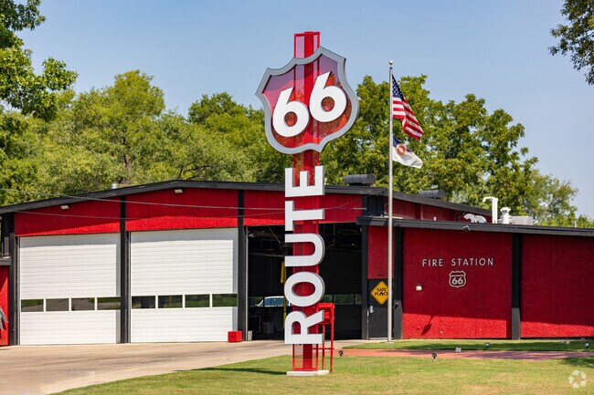 Ensuring safety along Route 66, the Fire Station is a vital asset in Tower Heights.
