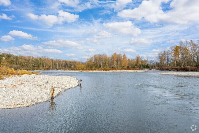Monroe residents enjoy fishing in the peaceful waters of Skykomish River.