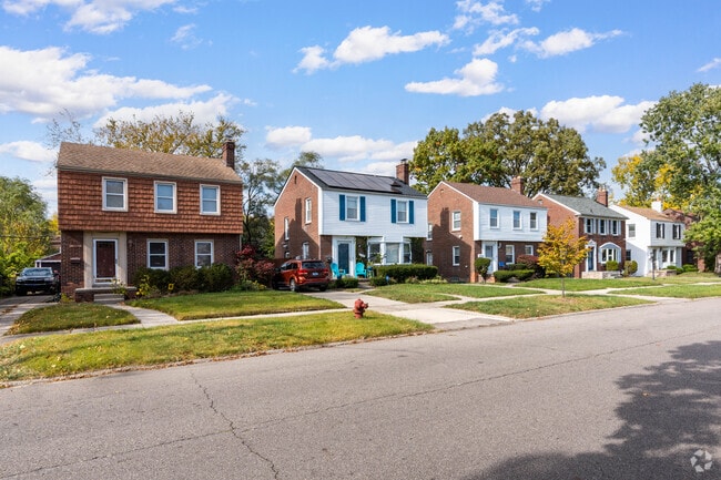 Homes line the streets as far as the eye can see in the Evergreen Outer Drive neighborhood.