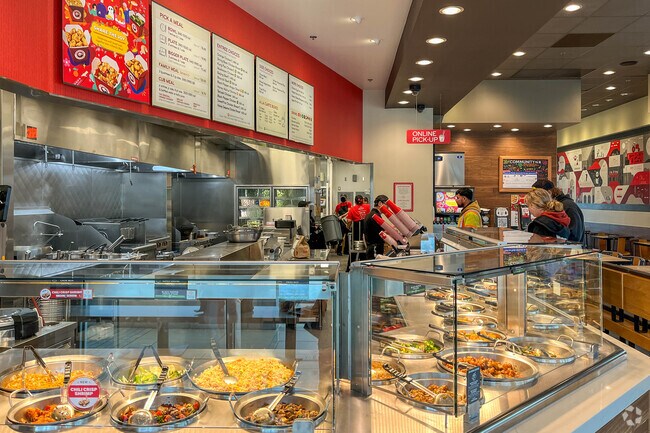 Orchard Ridge residents can stop by nearby Yard 56 for a quick bite at several casual eateries.