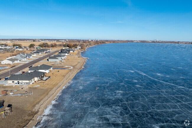 Pelican Lake is a great place for ice fishing in the winter months in Watertown.