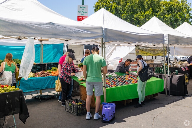 Fresh fruits and veggies are in abundance at the Helen Albert Farmers Market in West Hollywood.