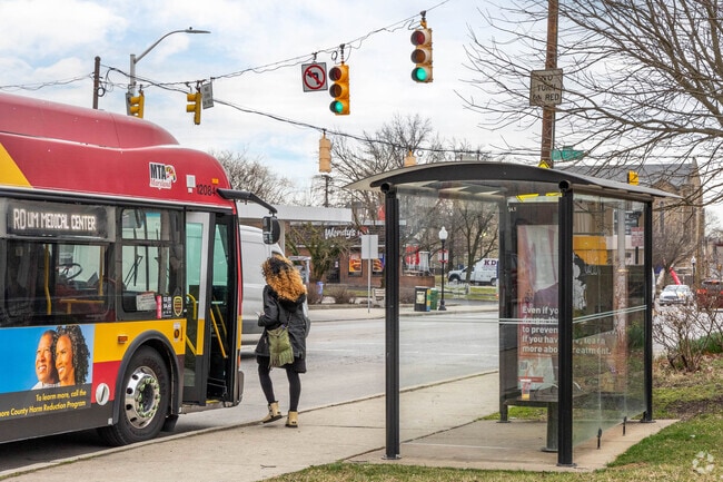 Rosebank is serviced by the Baltimore City Bus System.