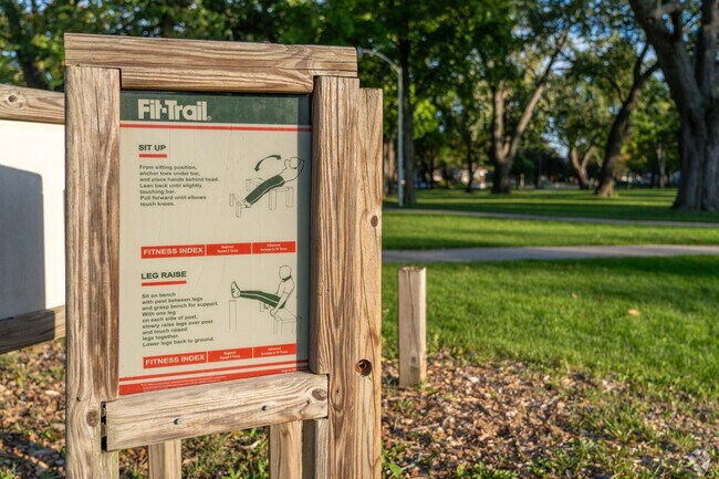 Sherman Park offers a variety of exercise equipment.