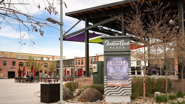 The Courtyard at Indian Creek Plaza in Caldwell.