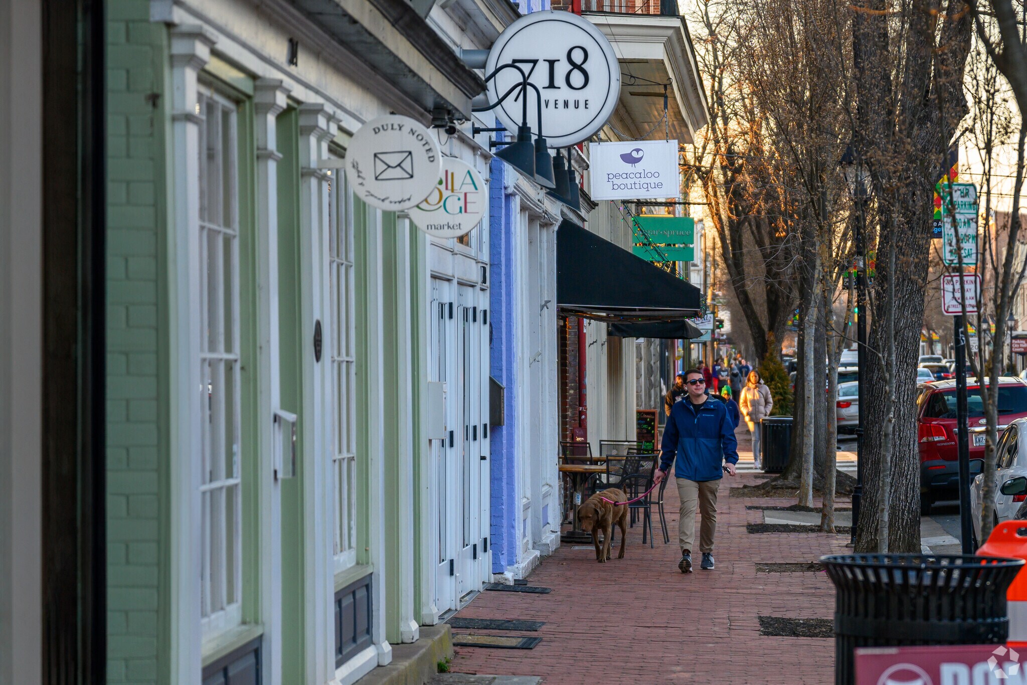 Downtown Fredericksburg is just a short drive from England Run.
