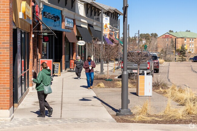 There are several shops in the Briargate neighborhood.