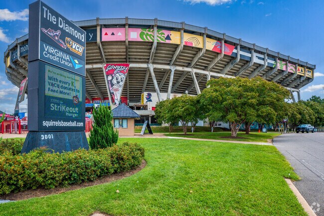 The Diamond, Richmond's baseball stadium is a short drive from the Wyndham neighborhood.