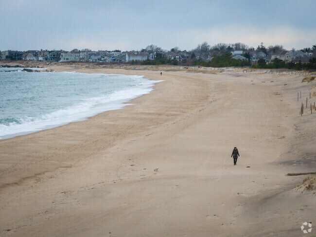Enjoy a fresh seashore walk at Burlingame State Park Beach in Charlestown, RI.