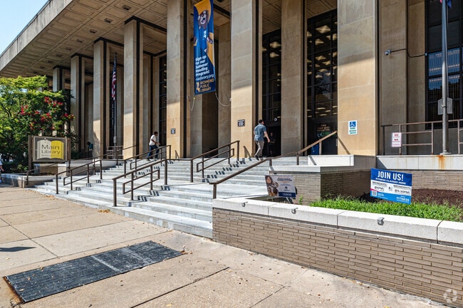 The Main Branch Library is a short distance from Randolph for studying.