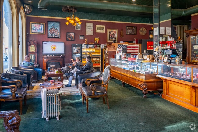 Beverly Cigar Store sits right on the corner of East Beverly St and Augusta St in an iconic turn of the century building. Regulars sit and smoke the day away.