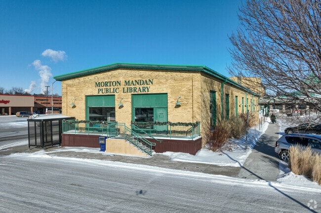 The Mandan public library is located in Downtown Mandan.