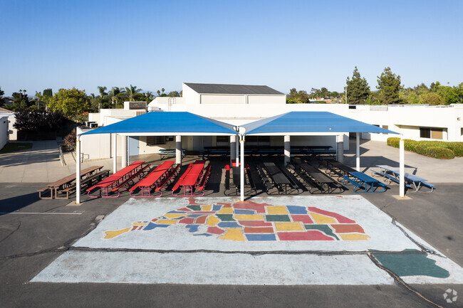 Students can take lunch outside at Alamosa Park Elementary School in Oceanside.