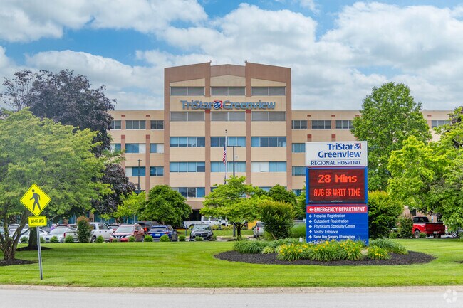 TriStar Greenview is one of Bowling Green's major hospital and healthcare facilities.
