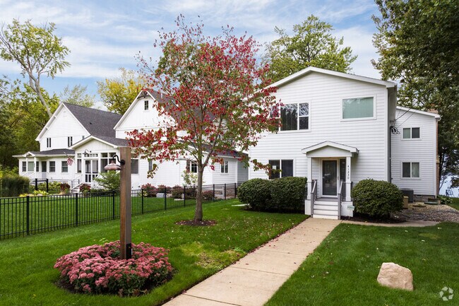 The homes of West Antioch sit on cozy lakeside lots.