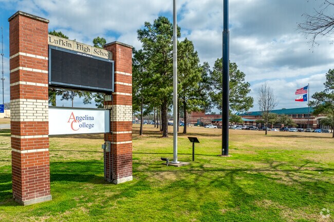 At Lufkin High School, students engage in clubs, sports, and creative programs.