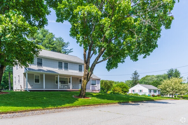 Most homes in West Chelmsford sit on leafy lawns and are surrounded by wooded areas.