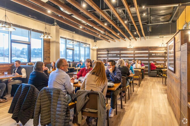 Railcar Modern American Kitchen sits a short drive from Linden Park.