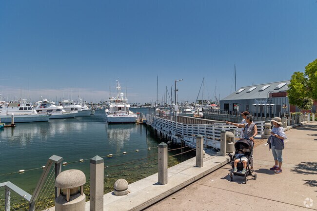 Harbor access is often just a walk away for Wooded Area residents.