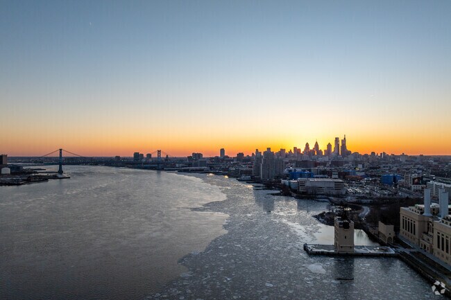 Center City Philadelphia is only 15 miles away from Swedes Run in Delran.