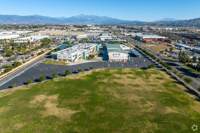 Joe Baca Middle offers a spacious campus when viewed from above.