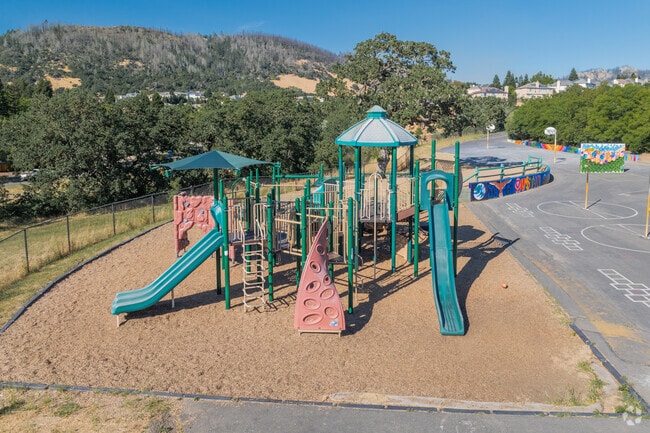 Austin Creek Elementary has a large playground.