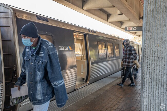 Residents can ride the MARTA trains for easy access throughout Metro Atlanta.