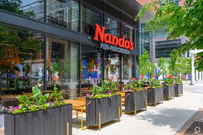 Grab a bite to eat at Nando's in Eisenhower Avenue.