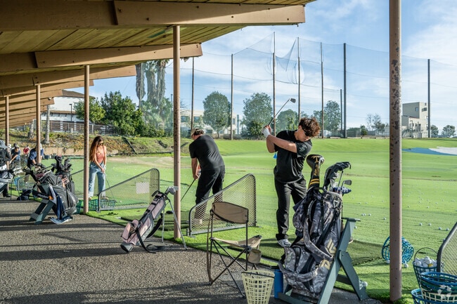 Harbor View Homes residents can practice their golf swing at the Newport Beach Golf Course.