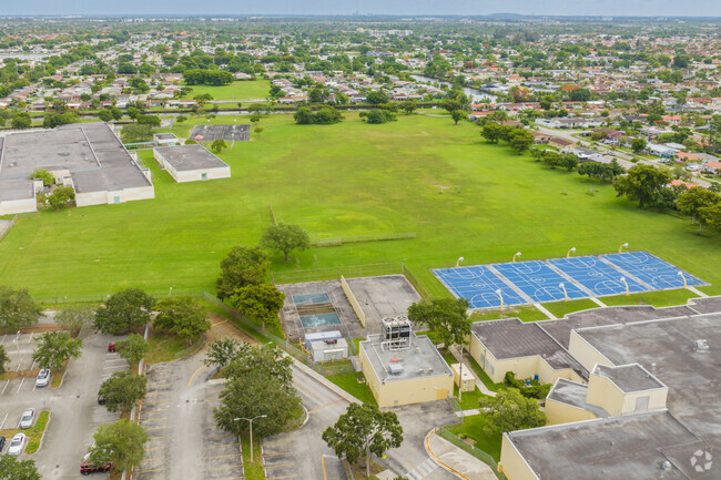 W.R. Thomas Middle School has a vast sports field and amenities for students to have fun with.