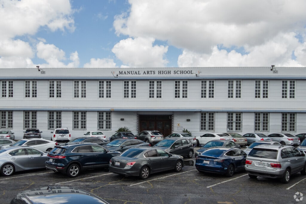 The Manual Arts Senior High School in Vermont Square.