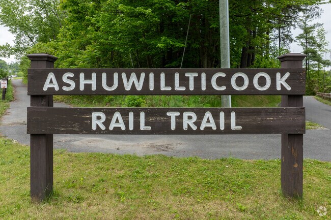 The Ashuwillticook Rail Trail runs throughout the Cheshire area and is a great way to get around town.