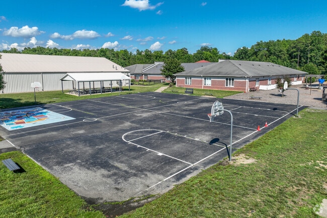 Students can also play on the basketball courts at the Millwood School during recess and gym.