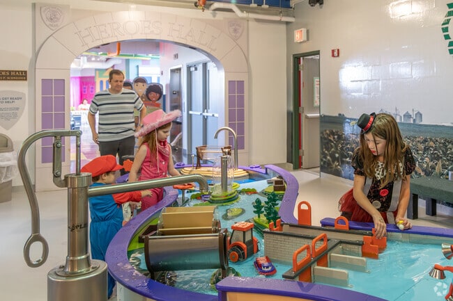 Families enjoy a day of fun at the Illinois Children's Museum.