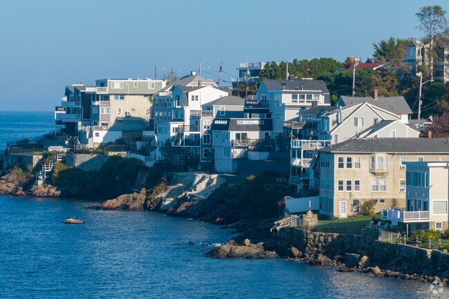 Many homes in Nahant are situated along the waterfront, offering scenic views.