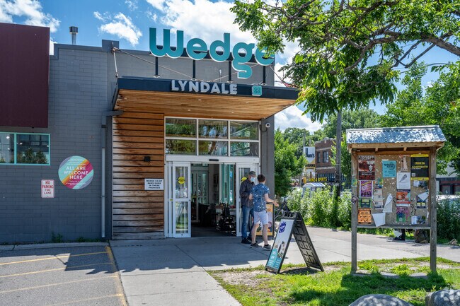 The Wedge Community Co-Op is a long standing grocery store in Lowry Hill East.