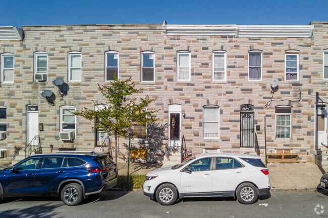 Most row homes in Baltimore-Linwood are two-story.
