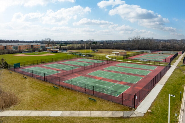 Salem High School tennis courts.